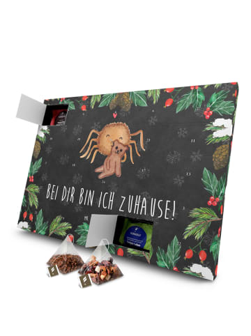 Mr. & Mrs. Panda Adventskalender Spinne Agathe Teddy mit Spruch in Kreidetafel