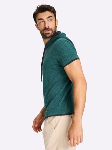 WITT WEIDEN Kapuzenshirt in petrol-mint-meliert