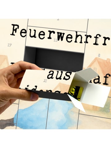 Mr. & Mrs. Panda Adventskalender Feuerwehrfrau Leidenschaft Desi... in Weiß