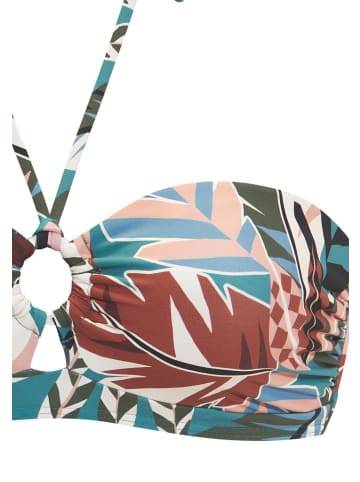 Buffalo Bandeau-Bikini-Top in aqua bedruckt