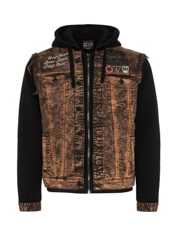 Cipo & Baxx Jeansjacke CJ287 in BROWN