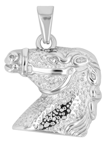 Adeliás Mädchen Anhänger – Pferd Anhänger aus Edelstahl in silber