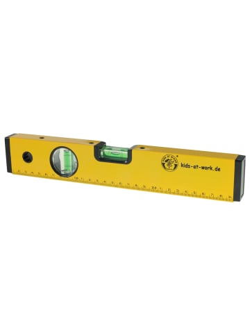 Corvus Wasserwaage aus Aluminium, 30 cm für Kinder in gelb