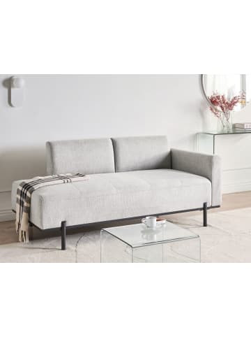 Beliani Chaiselongue SAVASSE in Grau/Schwarz - (W) 170 x (H) 78 x (L) 85 cm