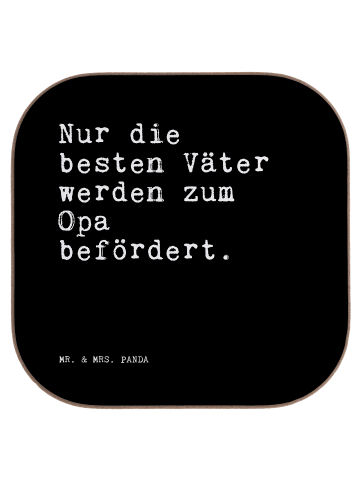 Mr. & Mrs. Panda Untersetzer für Gläser Nur die besten Väter... ... in Schwarz