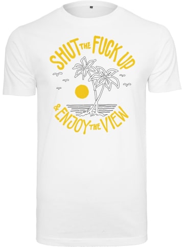Mister Tee T-Shirt "STFU & Enjoy The View" in Weiß