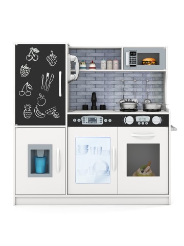 COSTWAY Kinderküche ab 3 Jahren in Creme