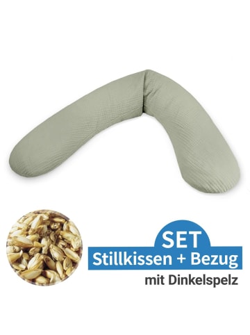 Theraline Stillkissen Das Original mit Dinkelspelz-Füllung in gruen