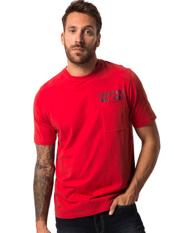 JP1880 Kurzarm T-Shirt in chilli rot