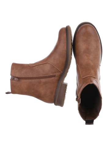 Ital-Design Stiefelette in Camel