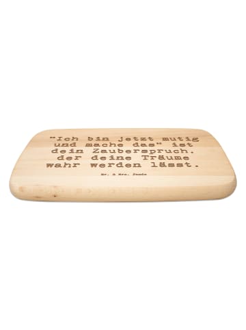 Mr. & Mrs. Panda holzschneidebrett Spruch Mutig zu sich selbst s... in Transparent