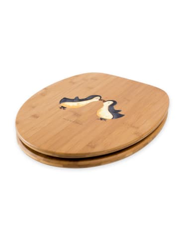 Mr. & Mrs. Panda Klodeckel Pinguin Liebe ohne Spruch in Braun