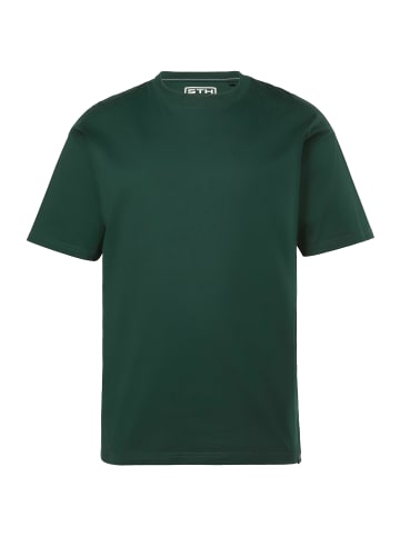 STHUGE Kurzarm T-Shirt in dunkelgrün