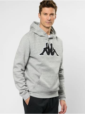 Kappa Hoodie KMLogo Airiti in md grey mel.-black