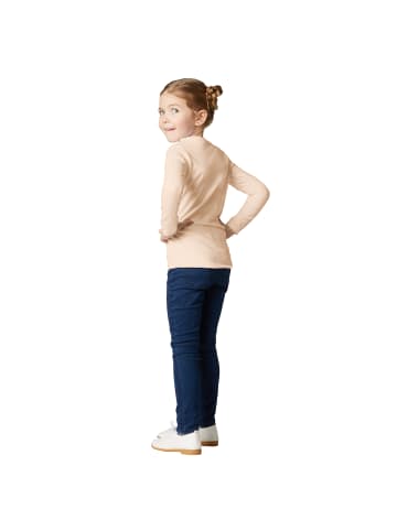 tectake Einfarbiges Langarm-Shirt für Kinder, hautfarben