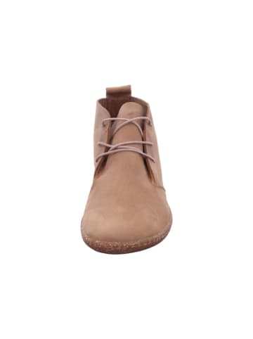 Esgano Damenschnürrstiefel kalt flach Da.-Sneaker in  Beige