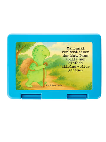 Mr. & Mrs. Panda Snackbox Schildkröte Wanderer Design mit Spruch in Weiß