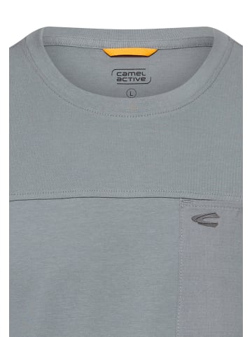 Camel Active T-Shirt mit Brusttasche in Sturmblau