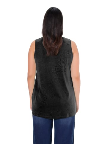 Ulla Popken Strick-Top in schwarz