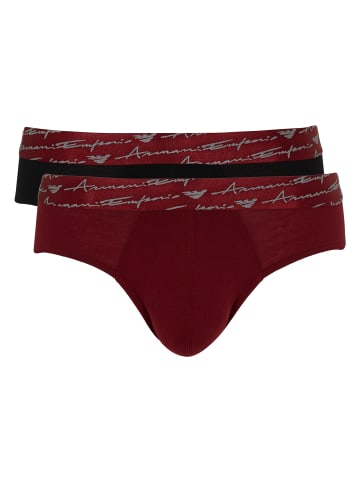 Emporio Armani 2er Pack Brief in Rot