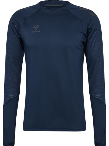Hummel Hoodie "Pro Training Crew Sweat" in Blau