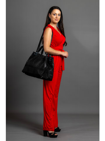 collezione alessandro Schultertasche " Square " in schwarz