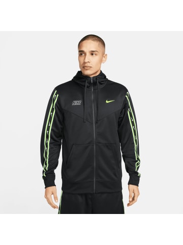 Nike Sportswear Trainingsjacke Repeat in schwarz / neongelb