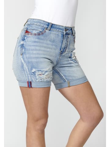 KOROSHI HOSE KURZE JEANS in blau