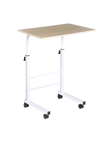 HOMCOM Beistelltisch-60B x 40T x 78H cm-Ahorn