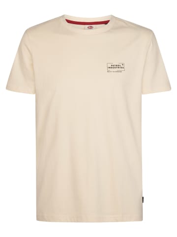 Petrol Industries T-Shirt aus Baumwolle mit Print russell in Weiß