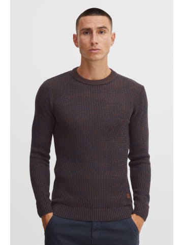 INDICODE Strickpullover IDValerio 35662MM  modischer Feinstrick Pullover in dunkelblau