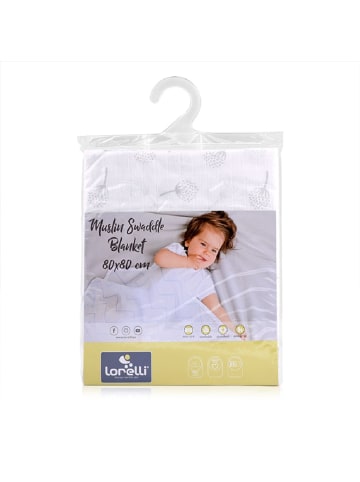 Lorelli Wickeldecke Musselin in weiß