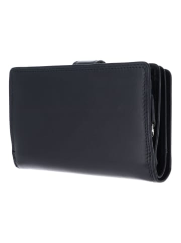 Golden Head Polo Geldbörse RFID Schutz Leder 15.5 cm schwarz