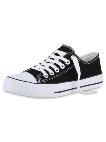 VAN HILL Sneaker Low Christopher in Schwarz Weiss