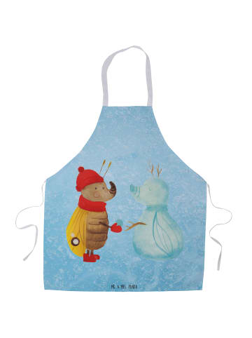 Mr. & Mrs. Panda Küchenschürze Nachtfalter Schneemann ohne Spruch in Eisblau