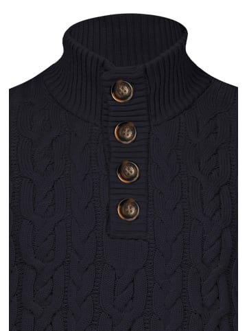JIMMY SANDERS Pullover Mit Knöpfen in navy