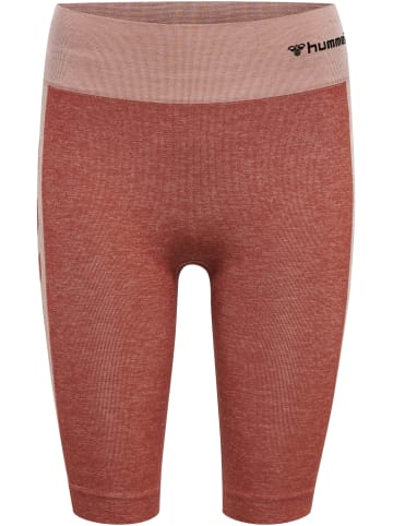 Hummel Hummel Cycling Kurze Hose Hmlclea Yoga Damen Dehnbarem Atmungsaktiv Schnelltrocknend Nahtlosen in WITHERED ROSE/ROSE TAN MELANGE