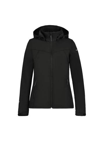 Icepeak Softshelljacke Brenham mit Kapuze in Schwarz