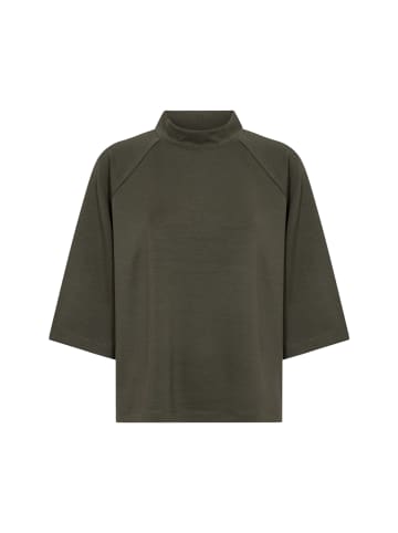 soyaconcept SC-BANU 261 T-Shirt mit 3/4-Ärmeln in Schwarz-Grün