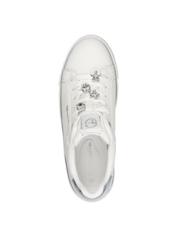 Tamaris Sneaker in WHITE/SILVER
