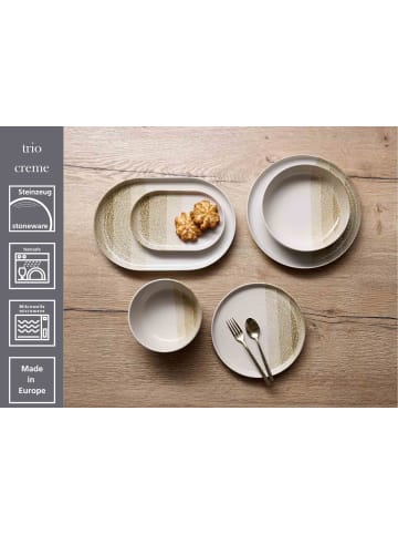 Ritzenhoff & Breker 6er Set Frühstücksteller Trio ø 19,5 cm in Creme
