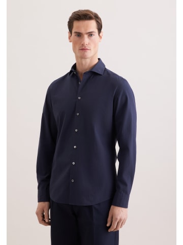 Seidensticker Casual Hemd Slim in Dunkelblau