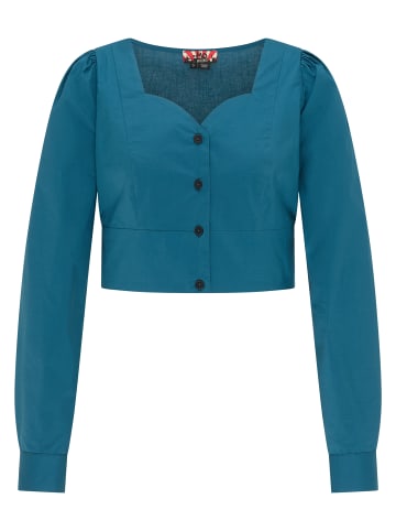 myMo ROCKS Damen Bluse in Petrol