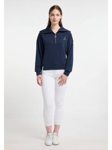 DreiMaster Maritim Damen Oversized Sweatshirt in Dunkelmarine