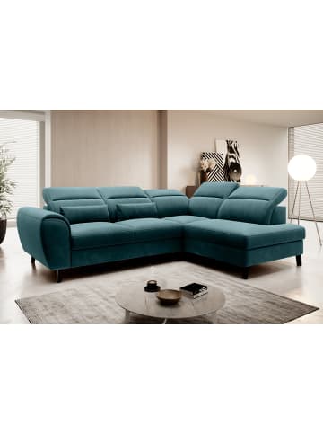 MF Design Nobel Recamiere Rechts in Blau -  (L) 265 x (B) 265 x (H) 100 cm