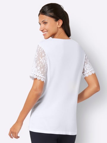 Sieh an! Rundhals-Shirt in weiß