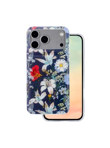 COFI 1453 TFO Glow Glam kompatibel mit iPhone 17 Pro Max blau Handyhülle in blau