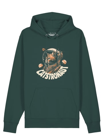 wat? Apparel Sweatshirt Catstronaut in Glazed Green
