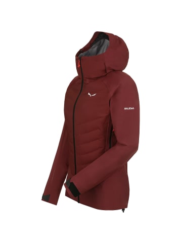 Salewa W SELLA PTX 3L HYBRID JACKET in Dunkelrot