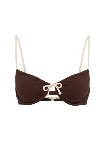 Copenhagen Studios Bügel-Bikini-Top in chocolate